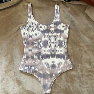 Purple Tie-dye body suit